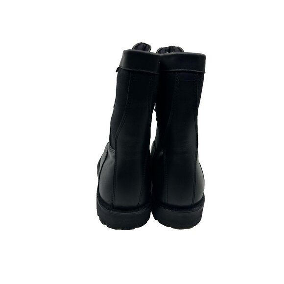 Bates Mens Leather Combat Boots Lace-up Gore Tex Size 8.5 US Black  02139 NEW - Picture 8 of 14